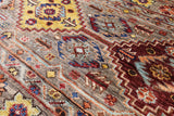Khorjin Persian Gabbeh Hand Knotted Wool Rug - 5' 9" X 8' 6" - Golden Nile