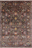 Peshawar Hand Knotted Wool Rug - 5' 7" X 8' 2" - Golden Nile