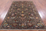 Peshawar Hand Knotted Wool Rug - 5' 7" X 8' 2" - Golden Nile