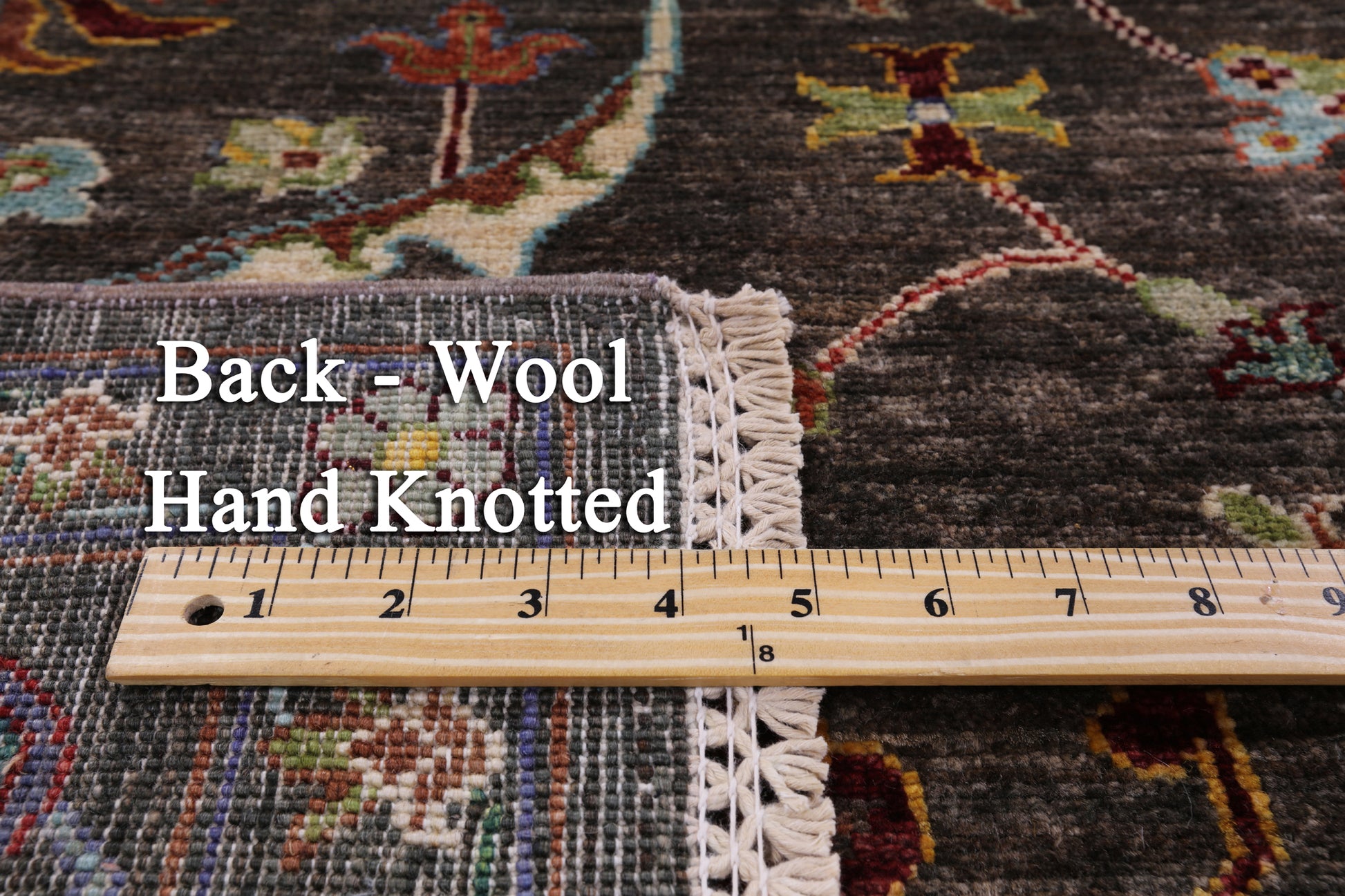 Peshawar Hand Knotted Wool Rug - 5' 7" X 8' 2" - Golden Nile