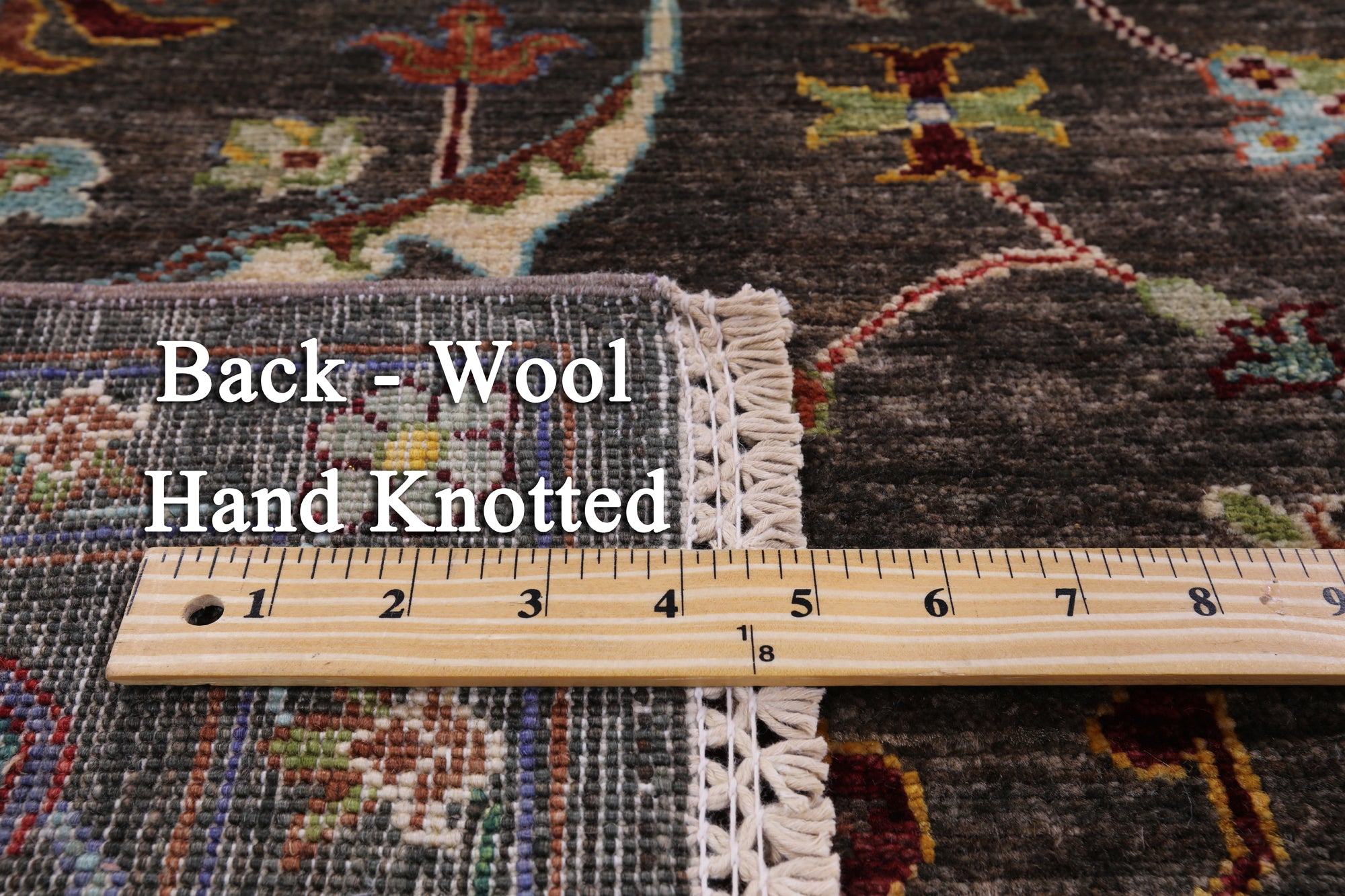 Peshawar Hand Knotted Wool Rug - 5' 7" X 8' 2" - Golden Nile