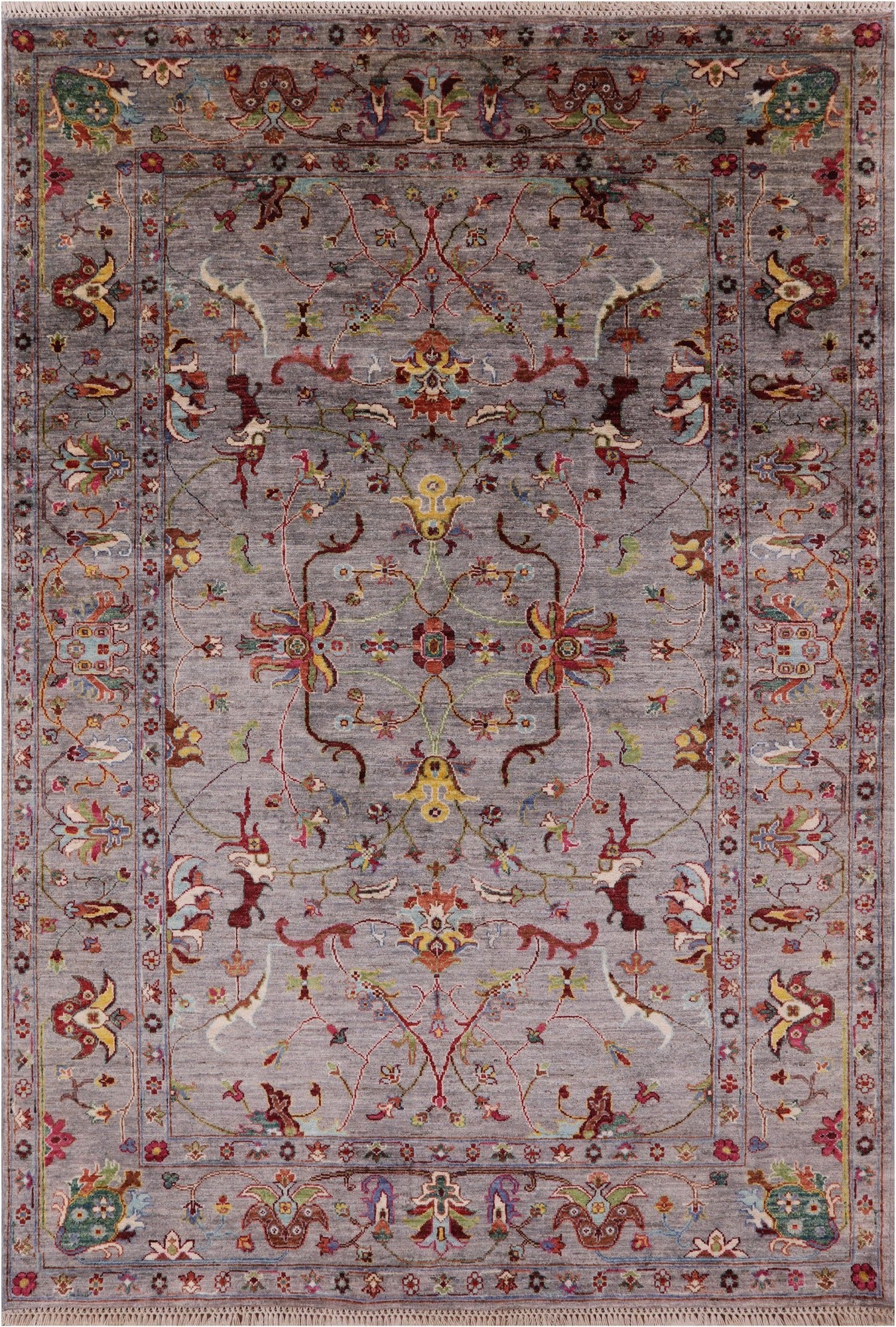 Peshawar Handmade Wool Rug - 5' 10" X 8' 1" - Golden Nile