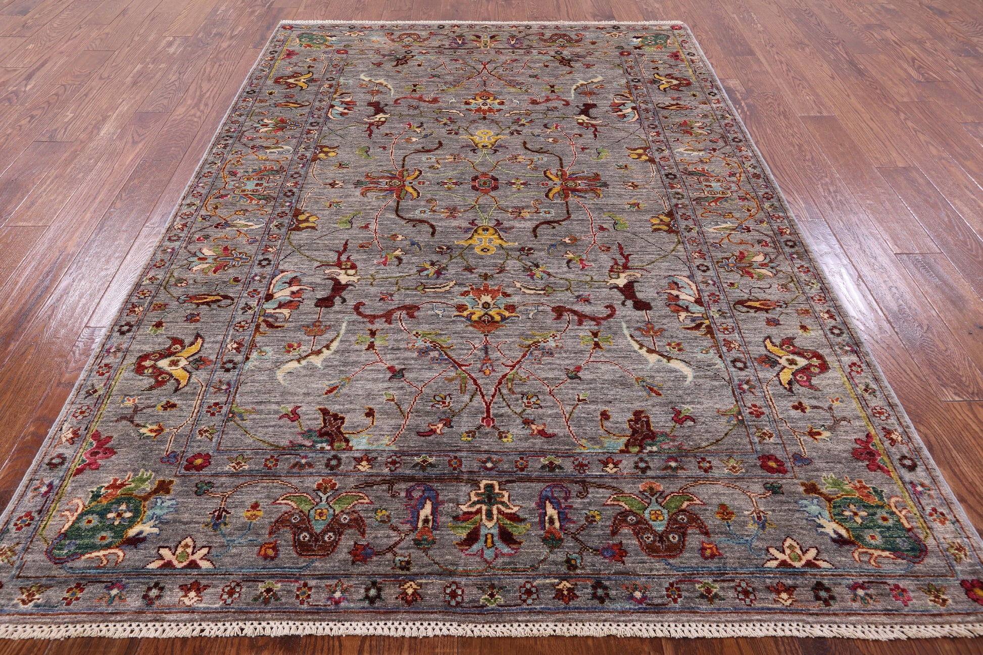 Peshawar Handmade Wool Rug - 5' 10" X 8' 1" - Golden Nile
