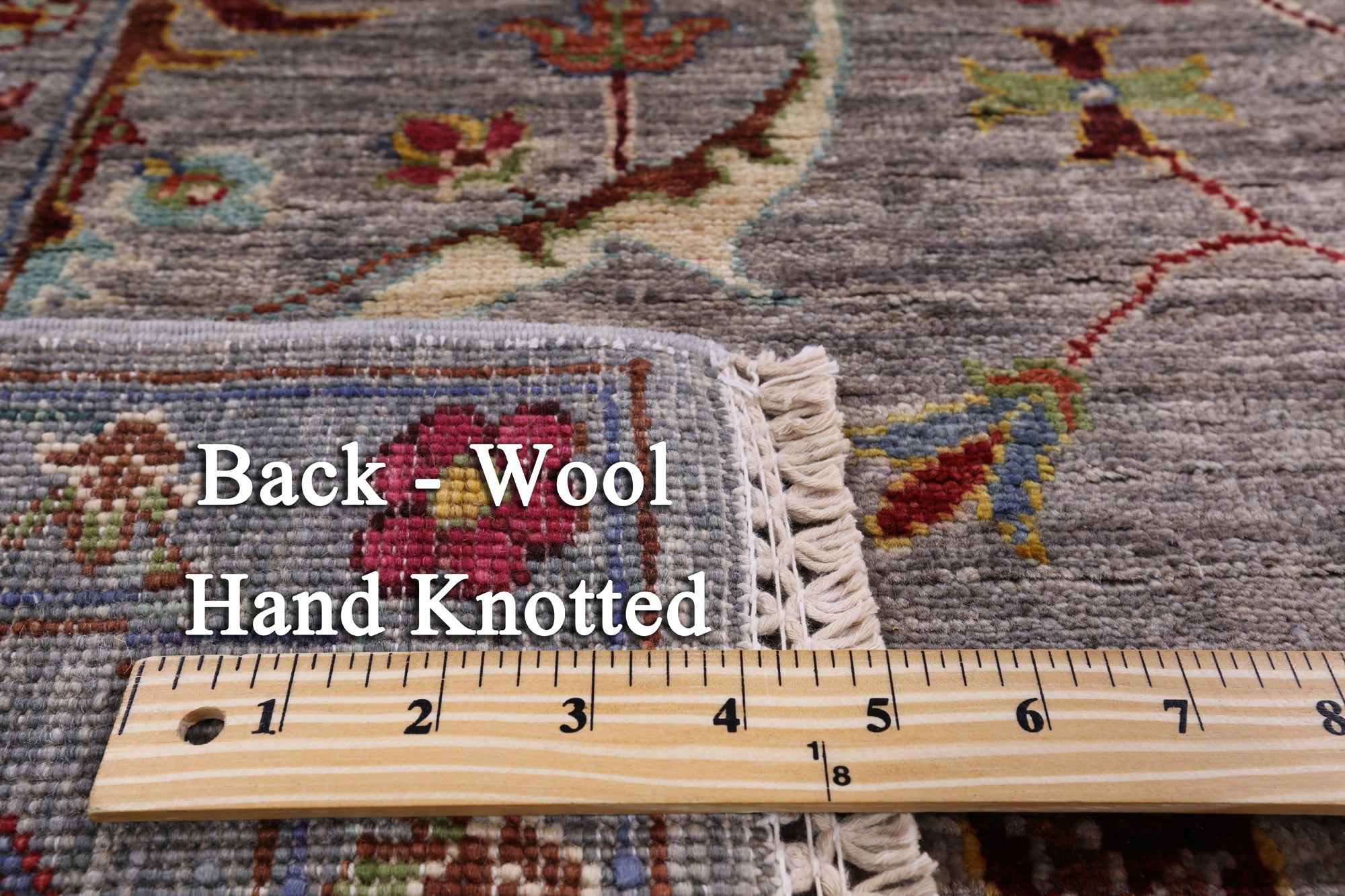 Peshawar Handmade Wool Rug - 5' 10" X 8' 1" - Golden Nile