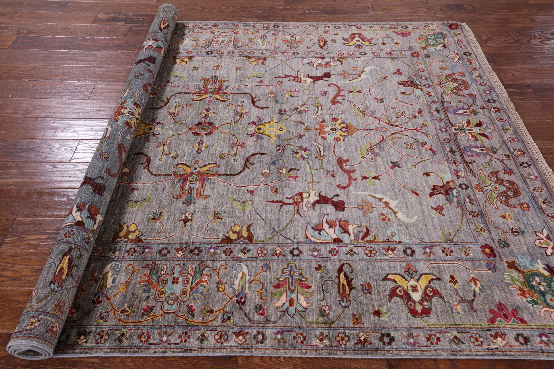 Peshawar Handmade Wool Rug - 5' 10" X 8' 1" - Golden Nile