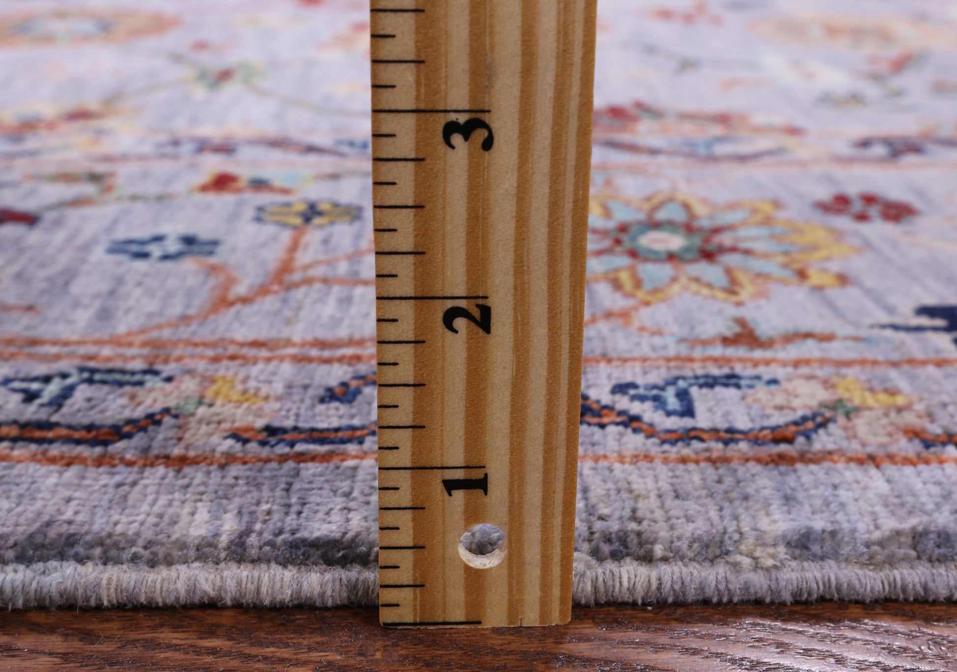 Grey Peshawar Hand Knotted Wool Rug - 5' 7" X 7' 10" - Golden Nile