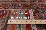 Khorjin Persian Gabbeh Hand Knotted Wool Rug - 8' 7" X 11' 9" - Golden Nile