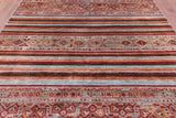 Khorjin Persian Gabbeh Hand Knotted Wool Rug - 8' 2" X 9' 8" - Golden Nile