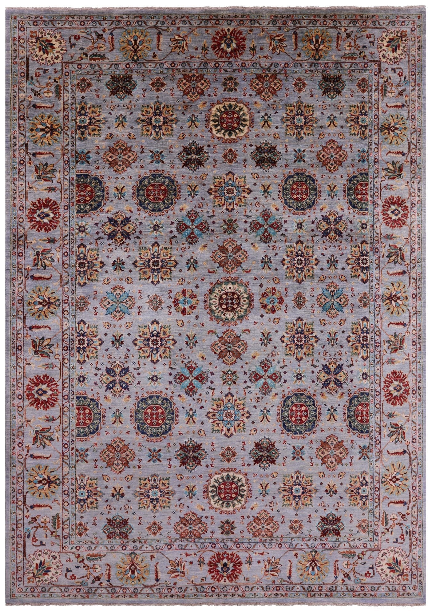 Peshawar Hand Knotted Wool Rug - 8' 9" X 11' 11" - Golden Nile