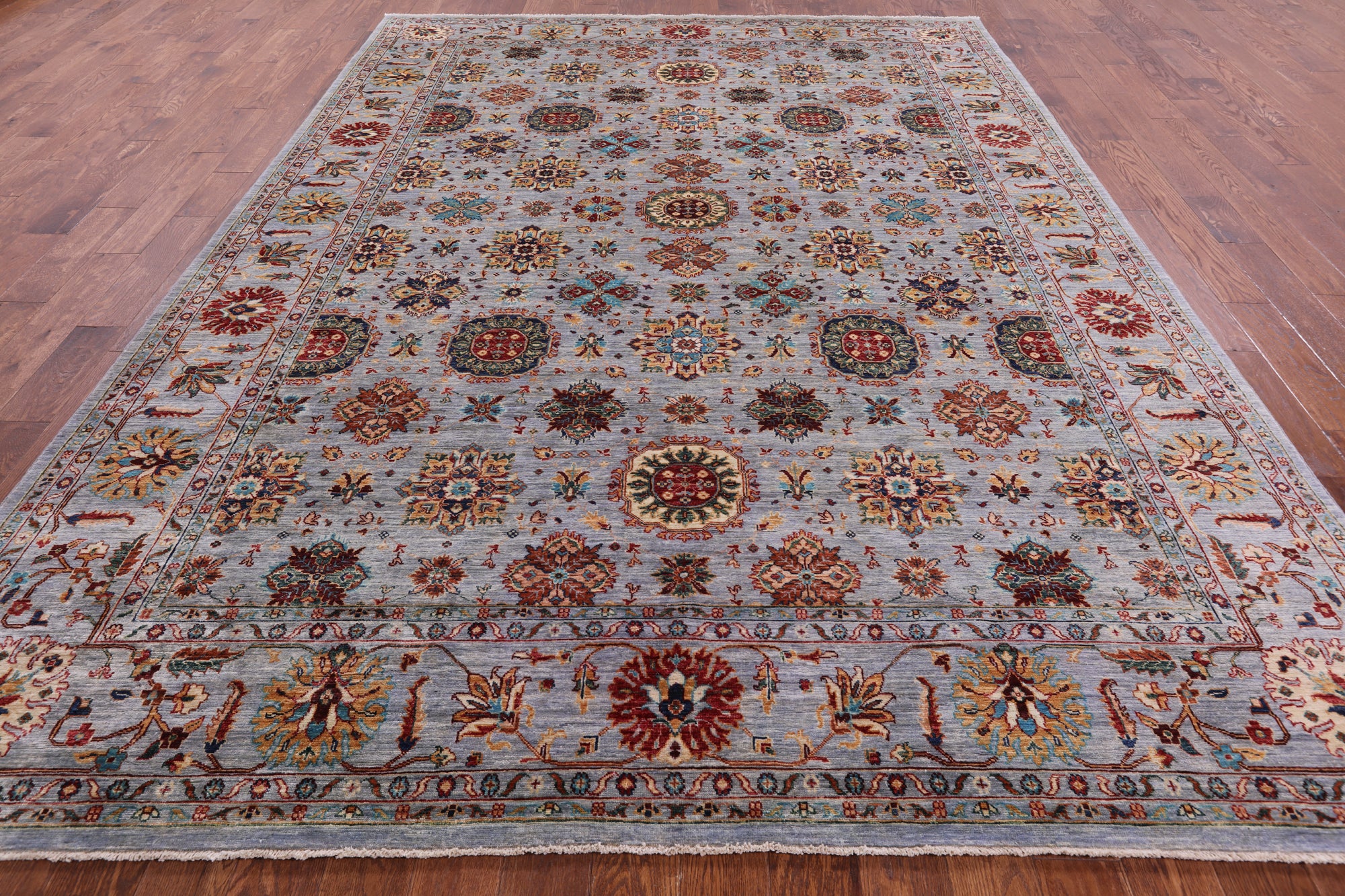 Peshawar Hand Knotted Wool Rug - 8' 9" X 11' 11" - Golden Nile