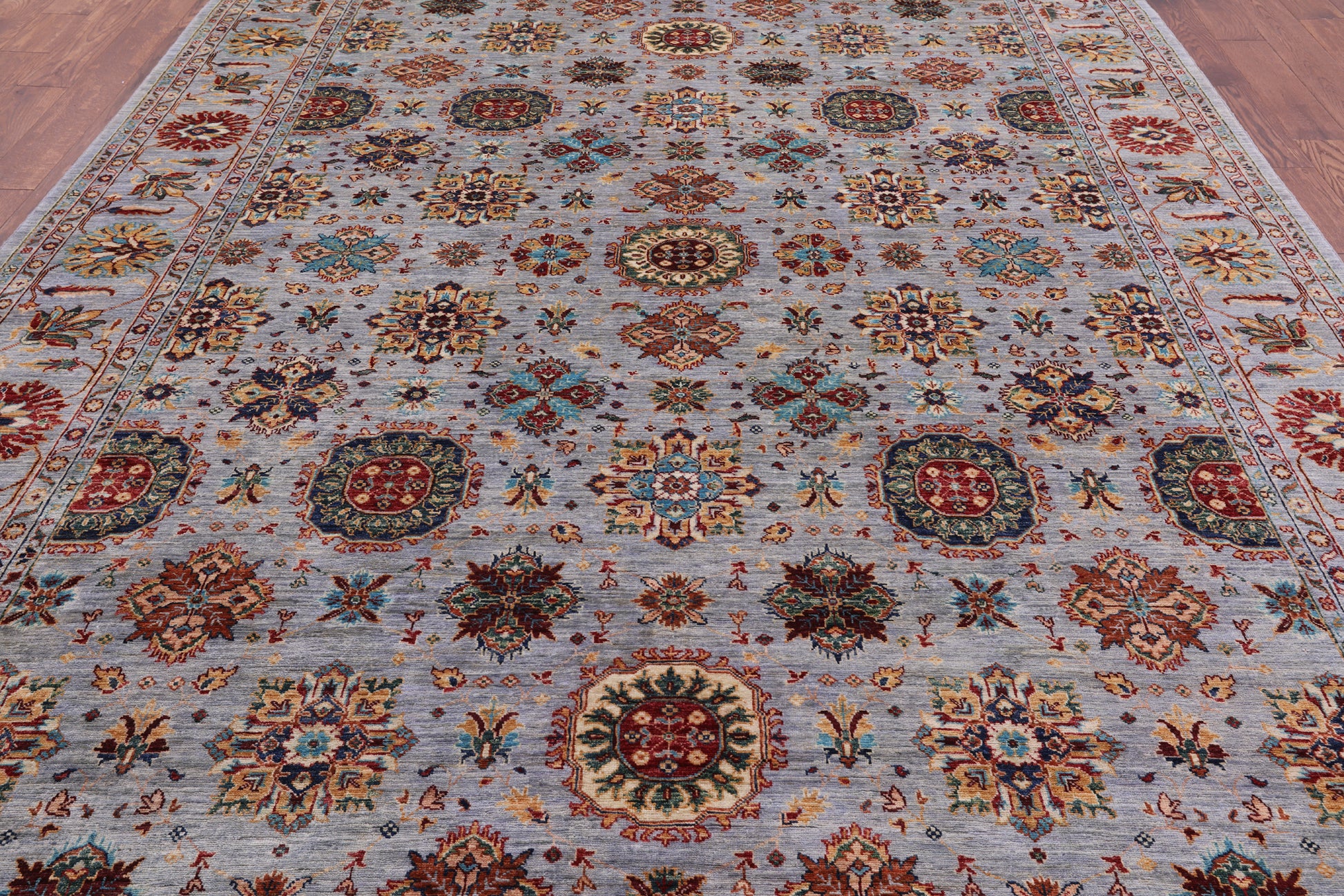 Peshawar Hand Knotted Wool Rug - 8' 9" X 11' 11" - Golden Nile