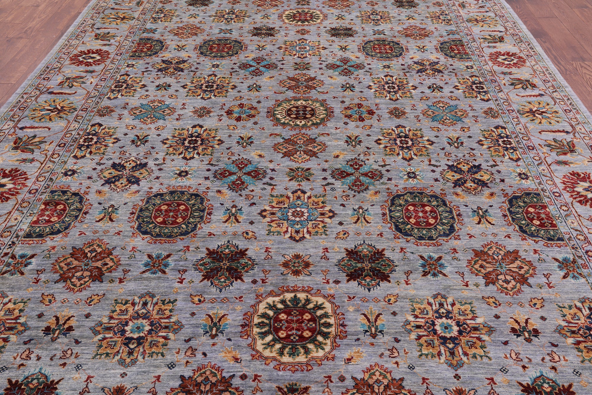 Peshawar Hand Knotted Wool Rug - 8' 9" X 11' 11" - Golden Nile