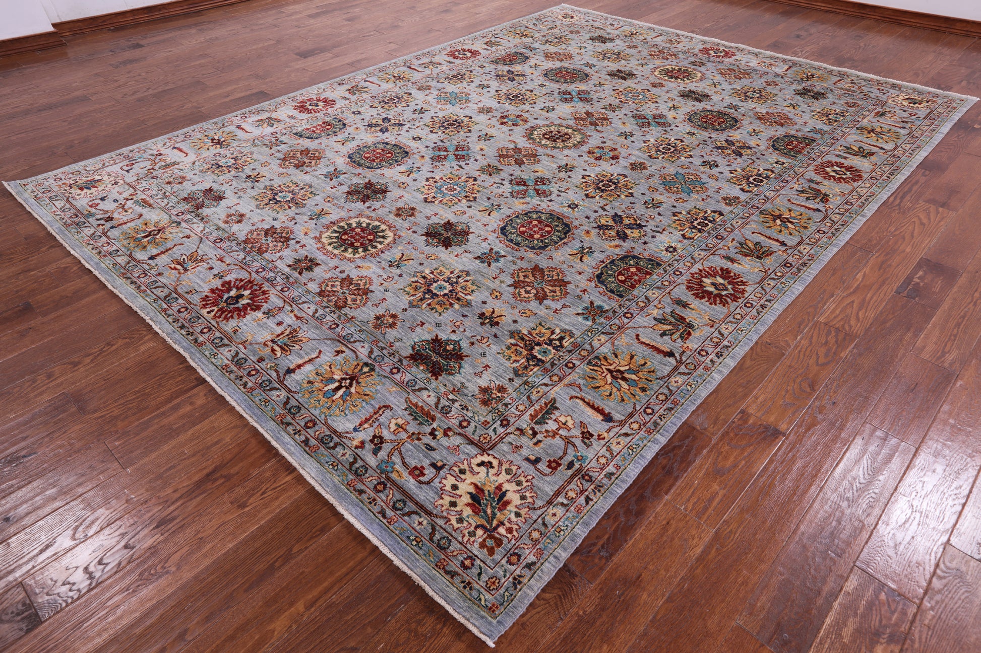 Peshawar Hand Knotted Wool Rug - 8' 9" X 11' 11" - Golden Nile