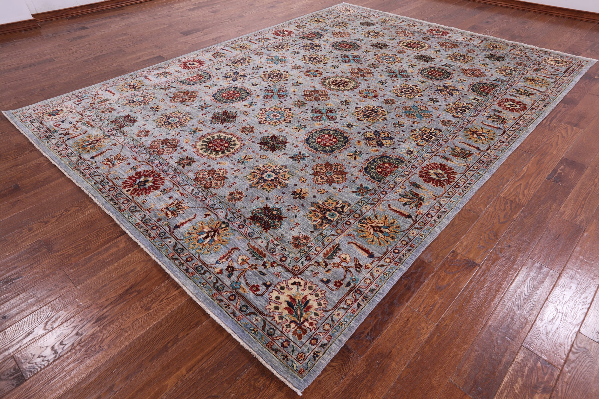 Peshawar Hand Knotted Wool Rug - 8' 9" X 11' 11" - Golden Nile
