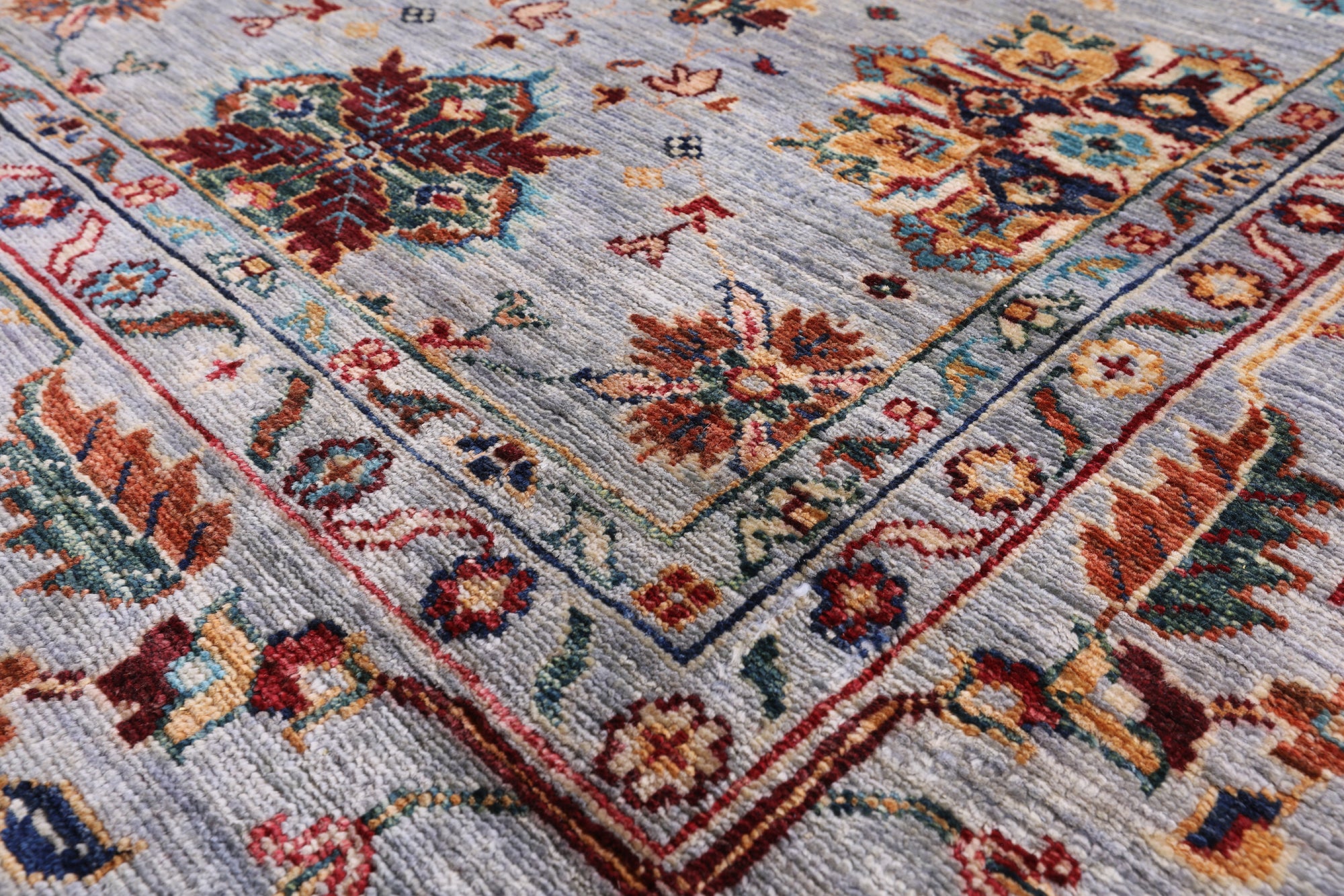 Peshawar Hand Knotted Wool Rug - 8' 9" X 11' 11" - Golden Nile