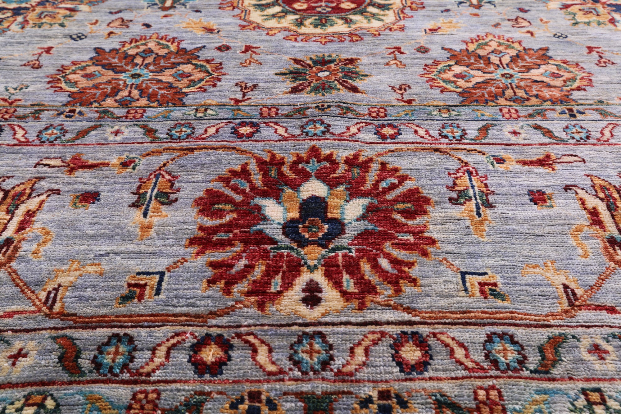 Peshawar Hand Knotted Wool Rug - 8' 9" X 11' 11" - Golden Nile