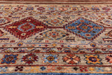 Khorjin Persian Gabbeh Handmade Wool Rug - 6' 6" X 9' 7" - Golden Nile