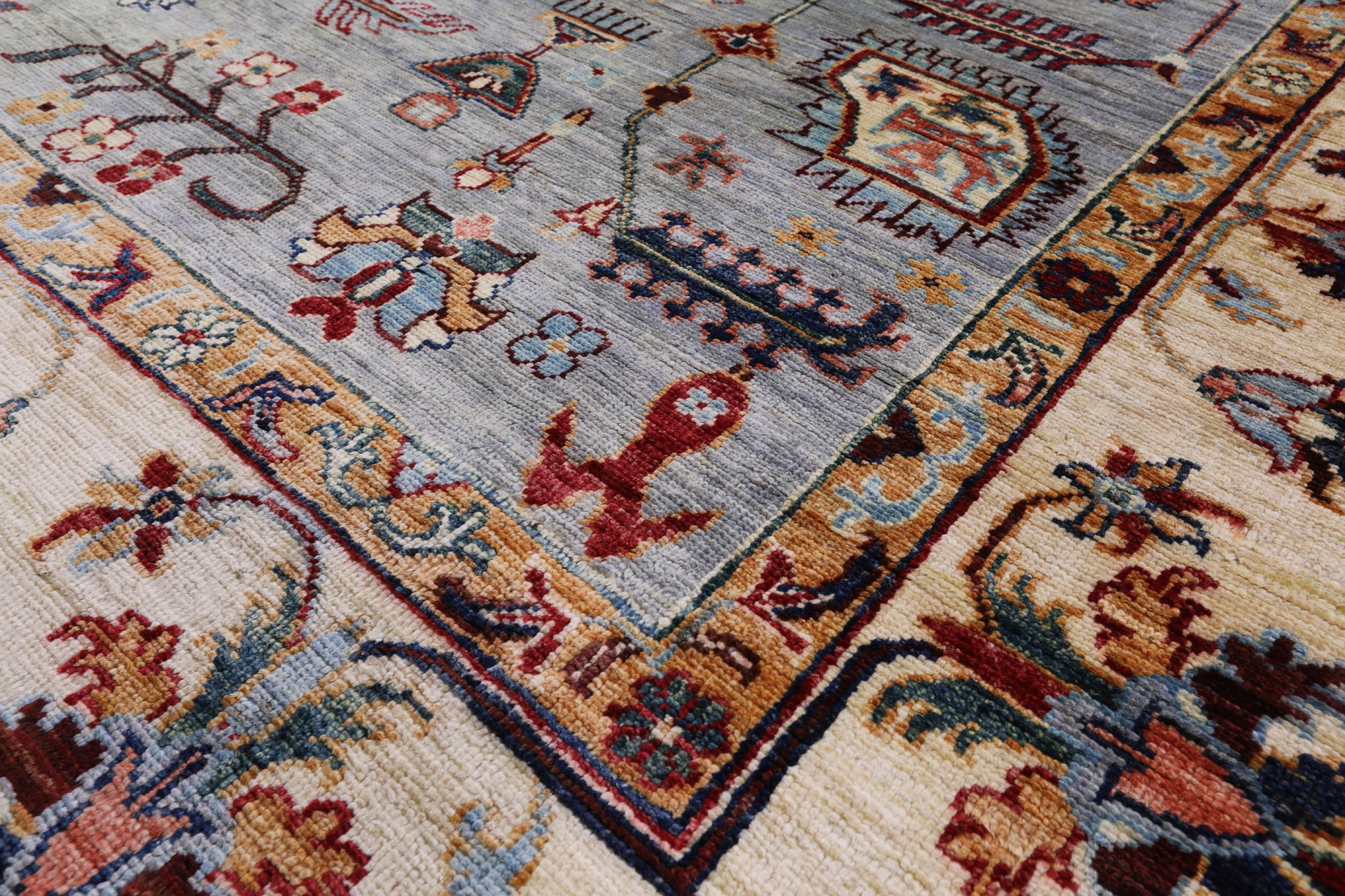 Persian Fine Serapi Hand Knotted Wool Rug - 6' 10" X 9' 10" - Golden Nile
