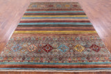 Khorjin Persian Gabbeh Hand Knotted Wool Rug - 6' 9" X 9' 7" - Golden Nile