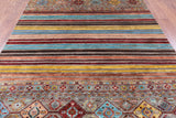 Khorjin Persian Gabbeh Hand Knotted Wool Rug - 6' 9" X 9' 7" - Golden Nile