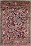 Turkmen Ersari Handmade Wool Rug - 6' 9" X 10' 2" - Golden Nile