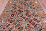 Turkmen Ersari Handmade Wool Rug - 6' 9" X 10' 2" - Golden Nile