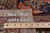 Turkmen Ersari Handmade Wool Rug - 6' 9" X 10' 2" - Golden Nile