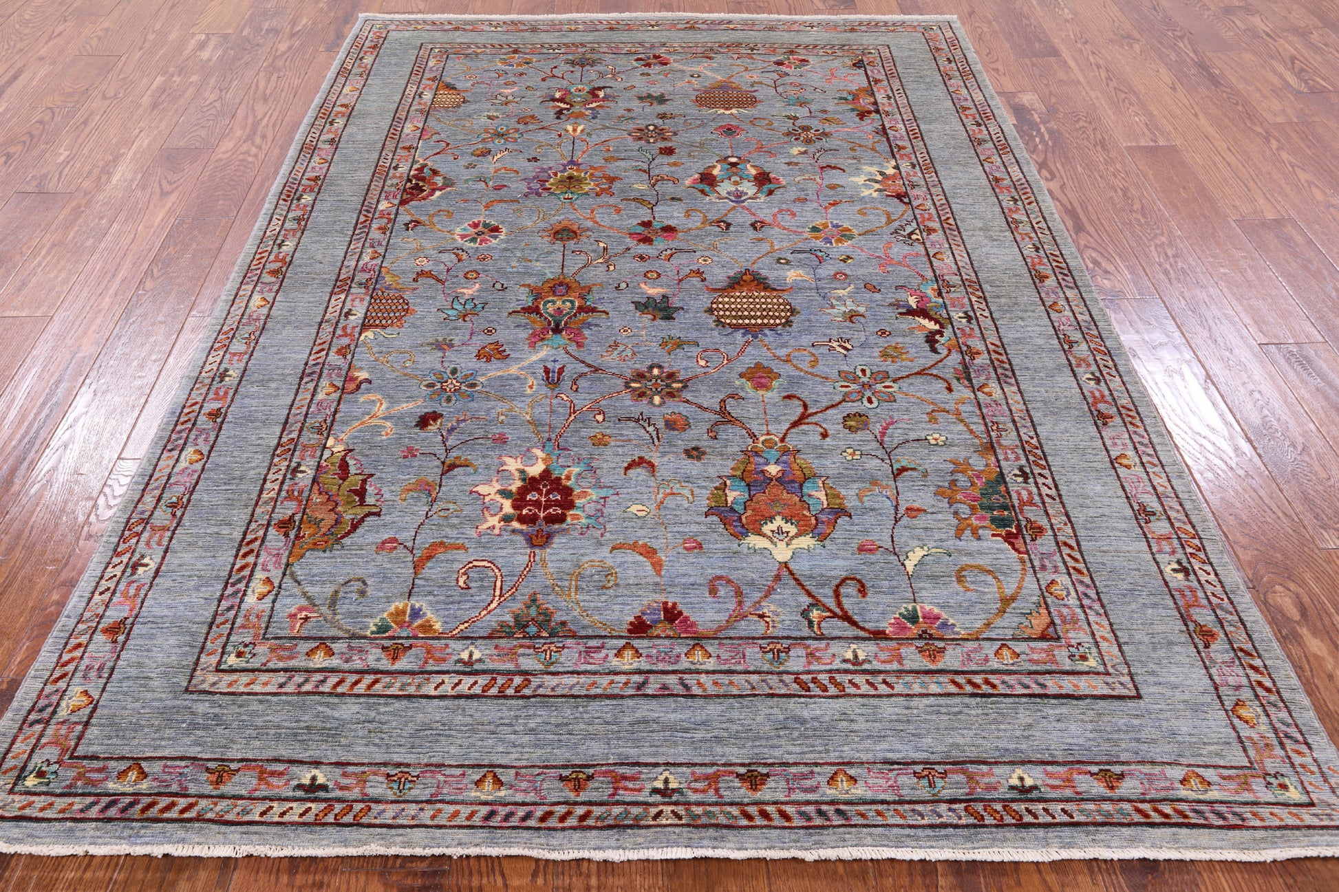 Peshawar Handmade Wool Rug - 5' 9" X 8' 0" - Golden Nile
