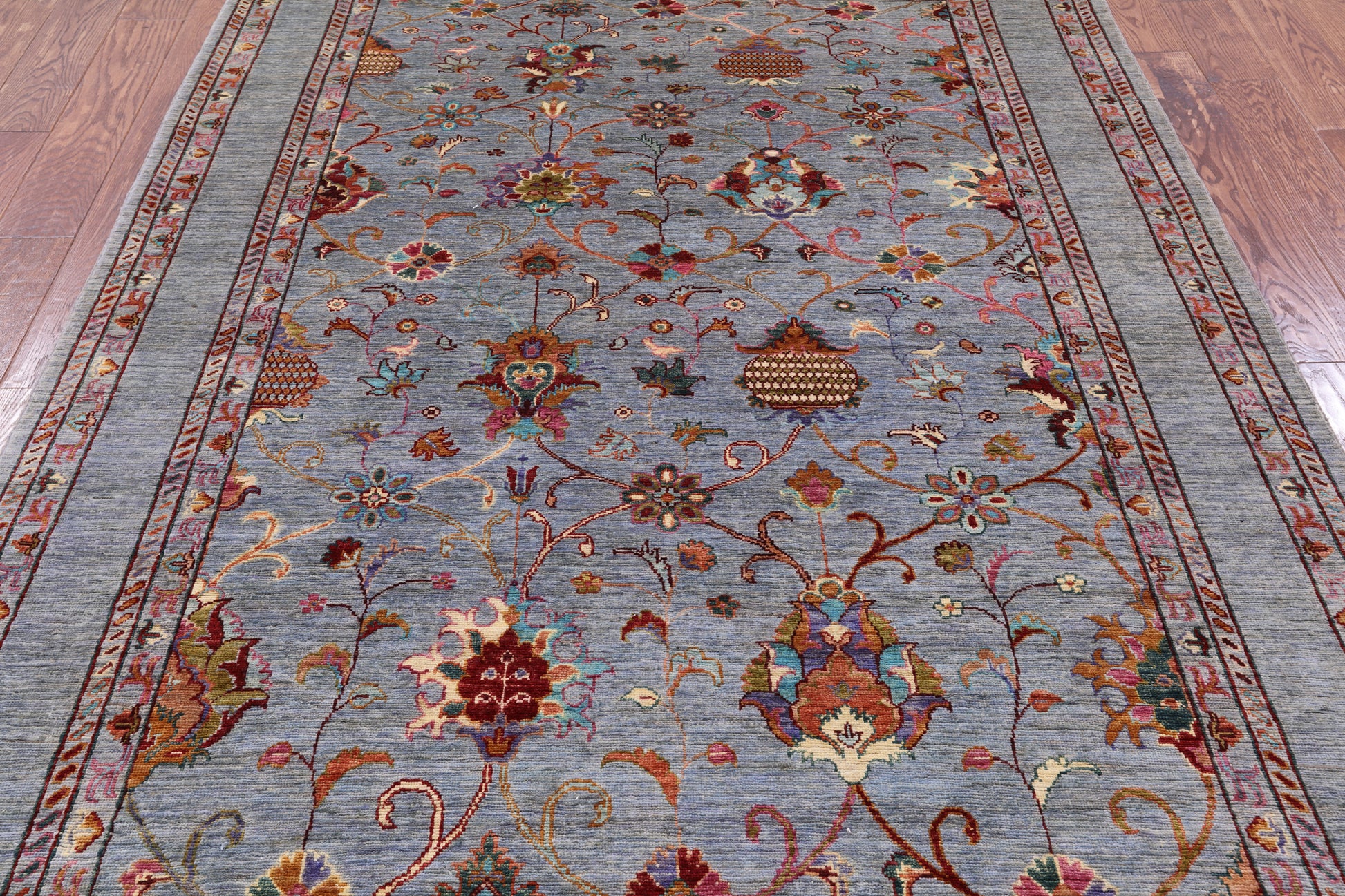 Peshawar Handmade Wool Rug - 5' 9" X 8' 0" - Golden Nile