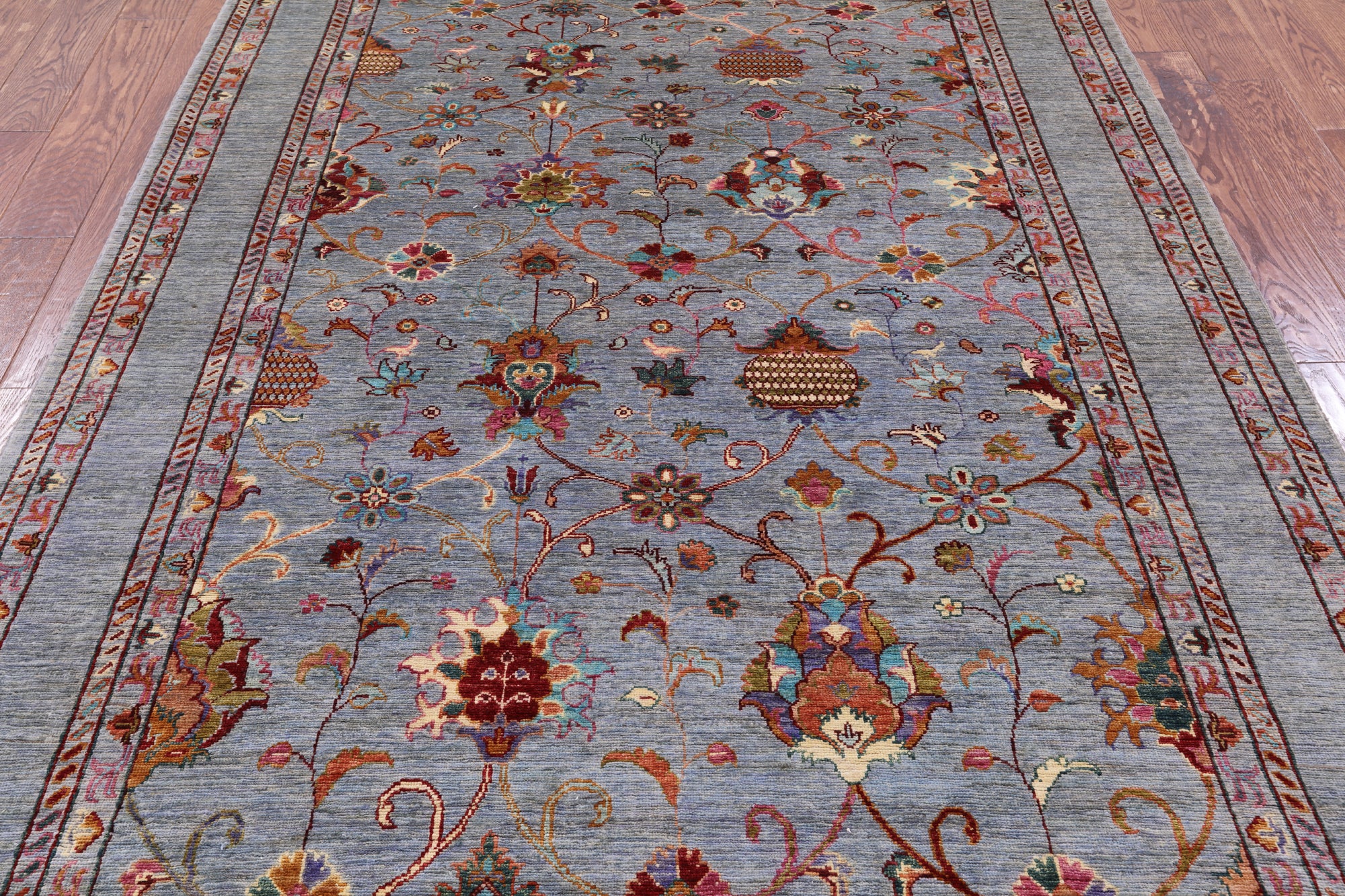 Peshawar Handmade Wool Rug - 5' 9" X 8' 0" - Golden Nile