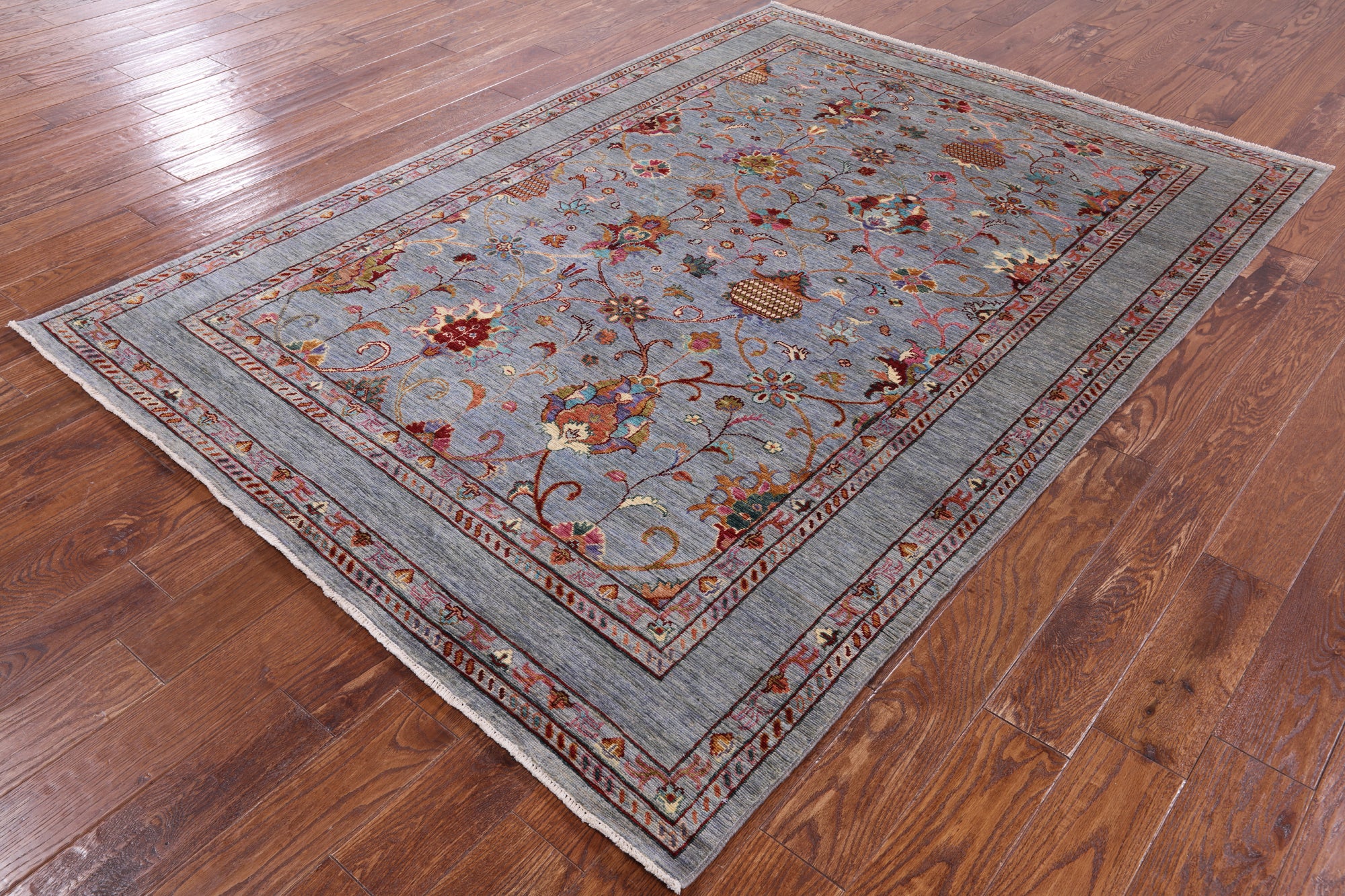 Peshawar Handmade Wool Rug - 5' 9" X 8' 0" - Golden Nile