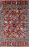Turkmen Ersari Hand Knotted Wool Rug - 5' 7" X 7' 6" - Golden Nile