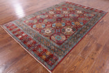 Turkmen Ersari Hand Knotted Wool Rug - 5' 7" X 7' 6" - Golden Nile