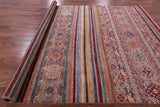 Khorjin Persian Gabbeh Hand Knotted Wool Rug - 8' 9" X 12' 1" - Golden Nile