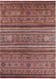 Khorjin Persian Gabbeh Hand Knotted Wool Rug - 8' 9" X 12' 1" - Golden Nile