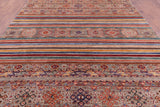 Khorjin Persian Gabbeh Hand Knotted Wool Rug - 8' 9" X 12' 1" - Golden Nile