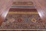 Khorjin Persian Gabbeh Handmade Wool Rug - 5' 6" X 7' 10" - Golden Nile