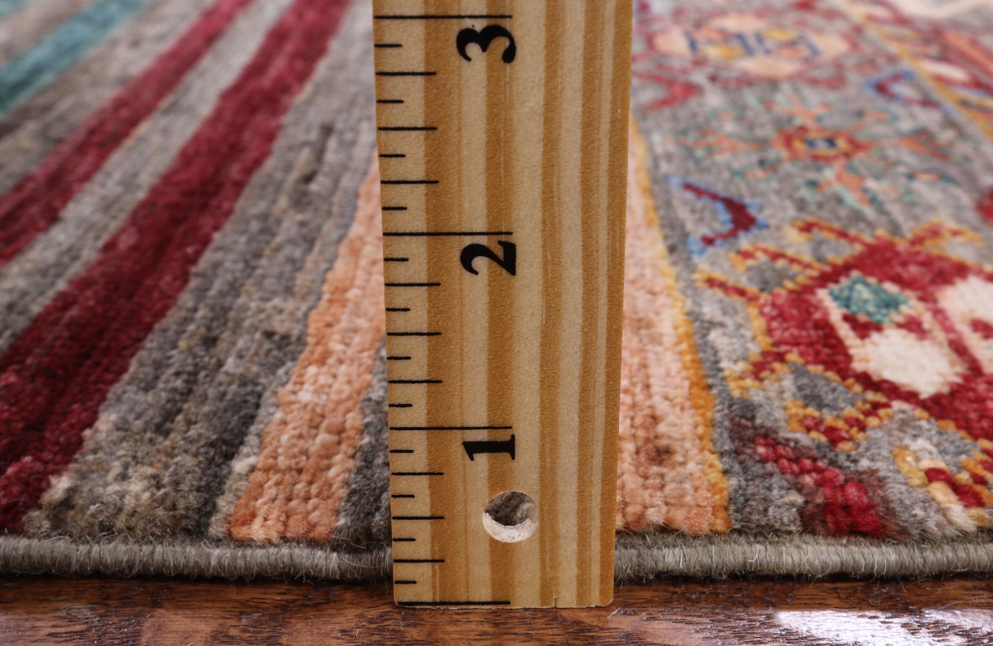 Khorjin Persian Gabbeh Handmade Wool Rug - 5' 7" X 8' 5" - Golden Nile