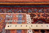 Khorjin Persian Gabbeh Handmade Wool Rug - 5' 9" X 7' 7" - Golden Nile