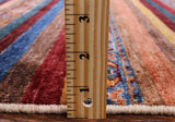 Khorjin Persian Gabbeh Handmade Wool Rug - 5' 7" X 7' 10" - Golden Nile