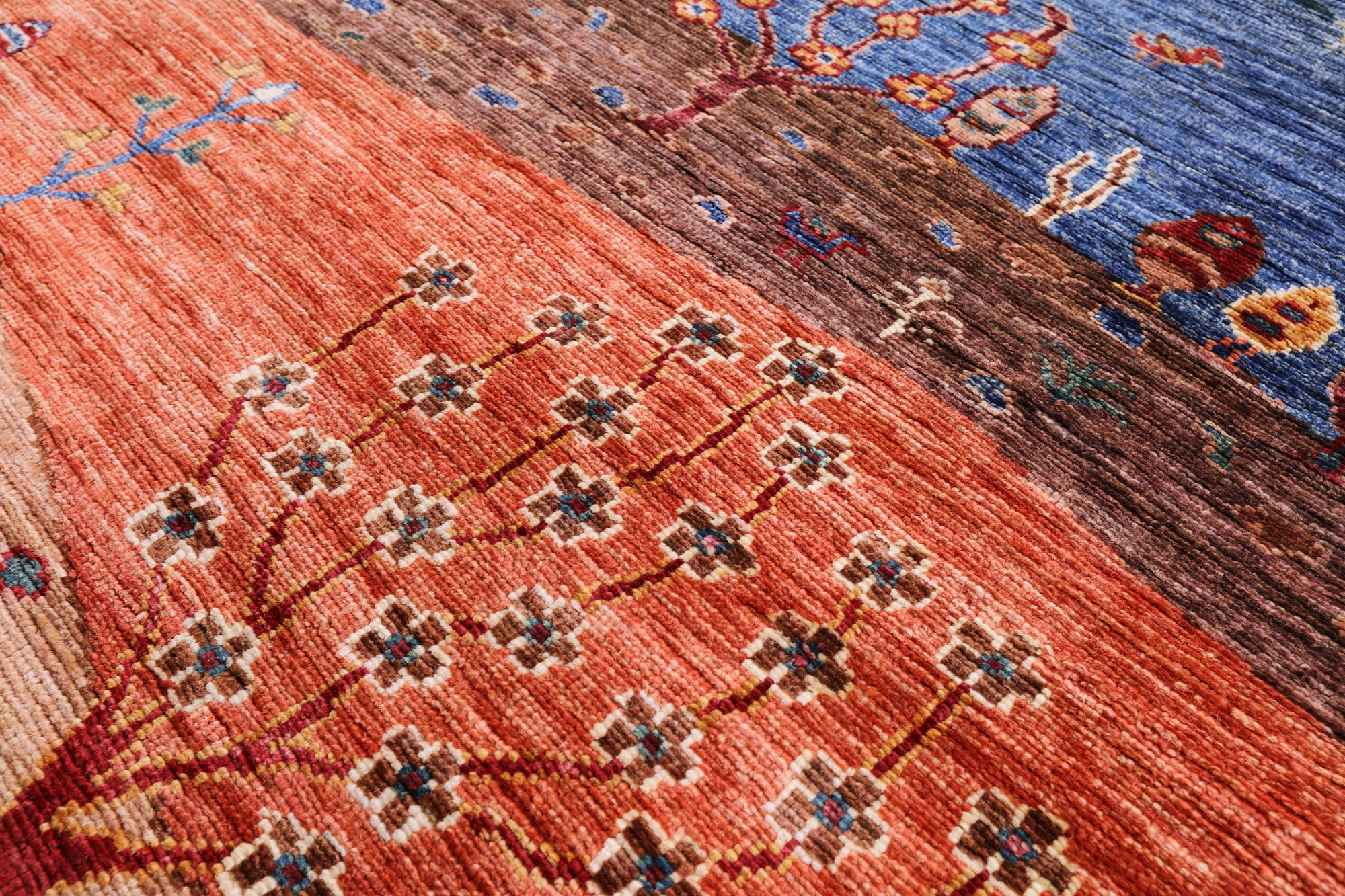Persian Tribal Gabbeh Handmade Wool Rug - 5' 9" X 7' 10" - Golden Nile