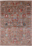 Peshawar Handmade Wool Rug - 4' 11" X 7' 1" - Golden Nile