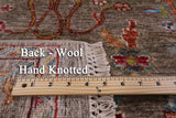 Peshawar Handmade Wool Rug - 4' 11" X 7' 1" - Golden Nile