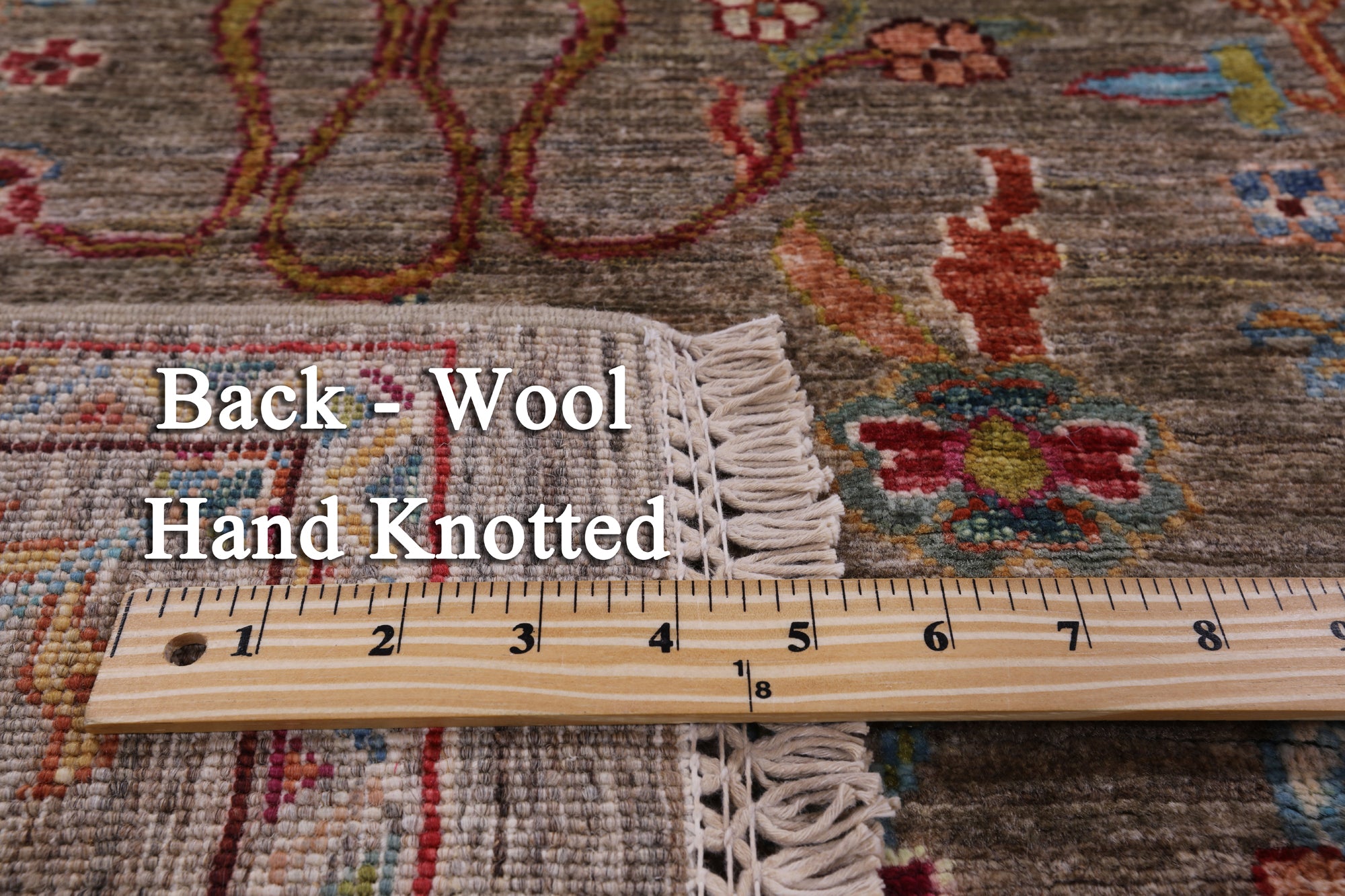 Peshawar Handmade Wool Rug - 4' 11" X 7' 1" - Golden Nile