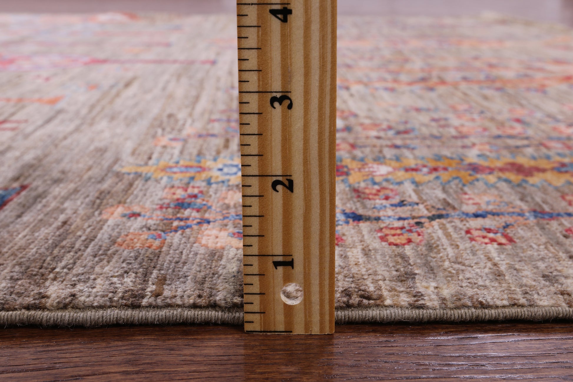 Tribal Gabbeh Handmade Wool Rug - 4' 10" X 6' 3" - Golden Nile