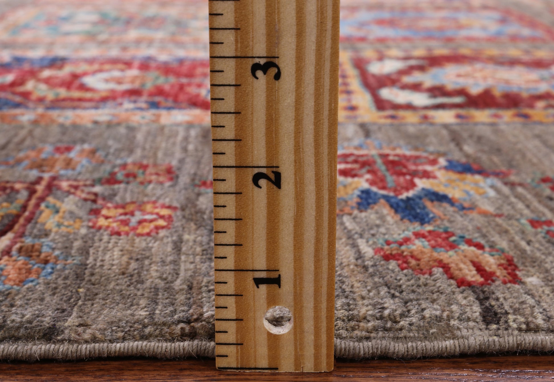 Tribal Gabbeh Hand Knotted Wool Rug - 4' 4" X 5' 10" - Golden Nile