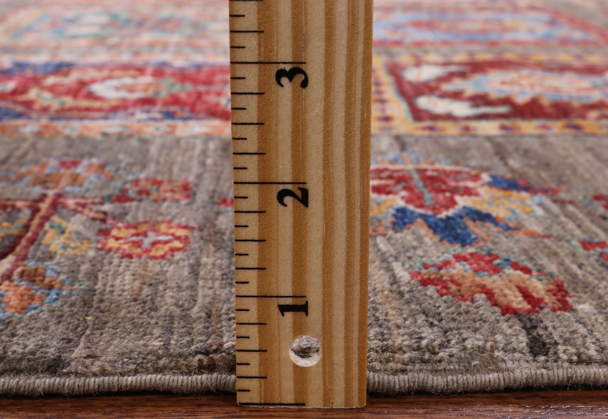 Tribal Gabbeh Hand Knotted Wool Rug - 4' 4" X 5' 10" - Golden Nile