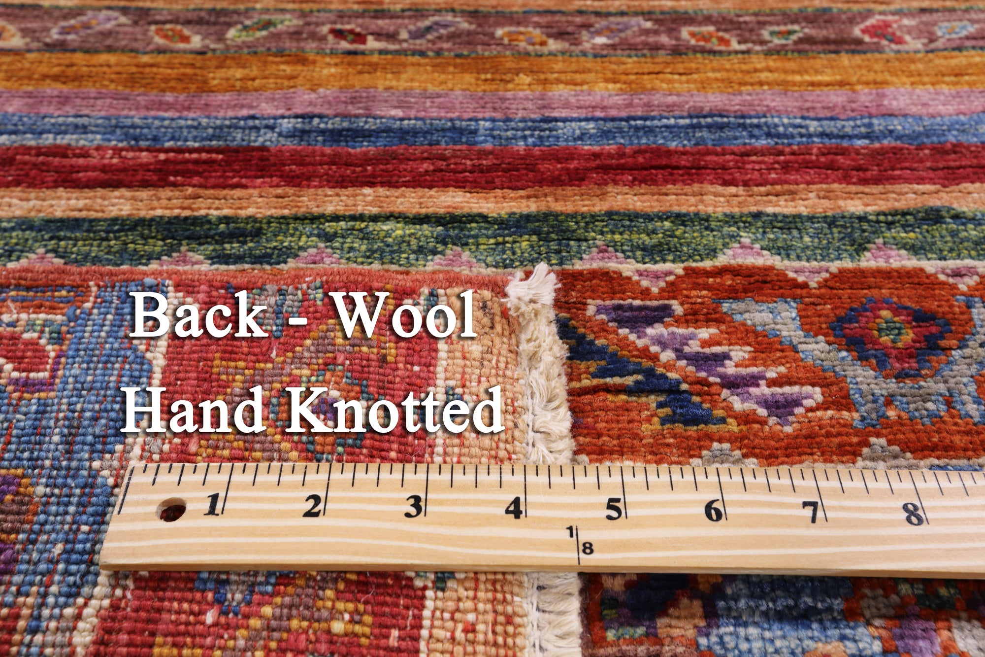 Khorjin Persian Gabbeh Handmade Wool Rug - 4' 1" X 5' 7" - Golden Nile