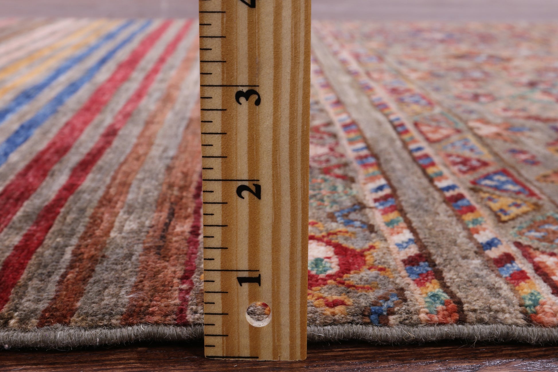 Khorjin Persian Gabbeh Hand Knotted Wool Rug - 3' 3" X 4' 11" - Golden Nile