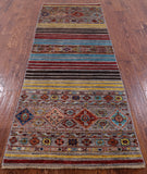 Khorjin Persian Gabbeh Handmade Wool Runner Rug - 2' 9" X 7' 11" - Golden Nile